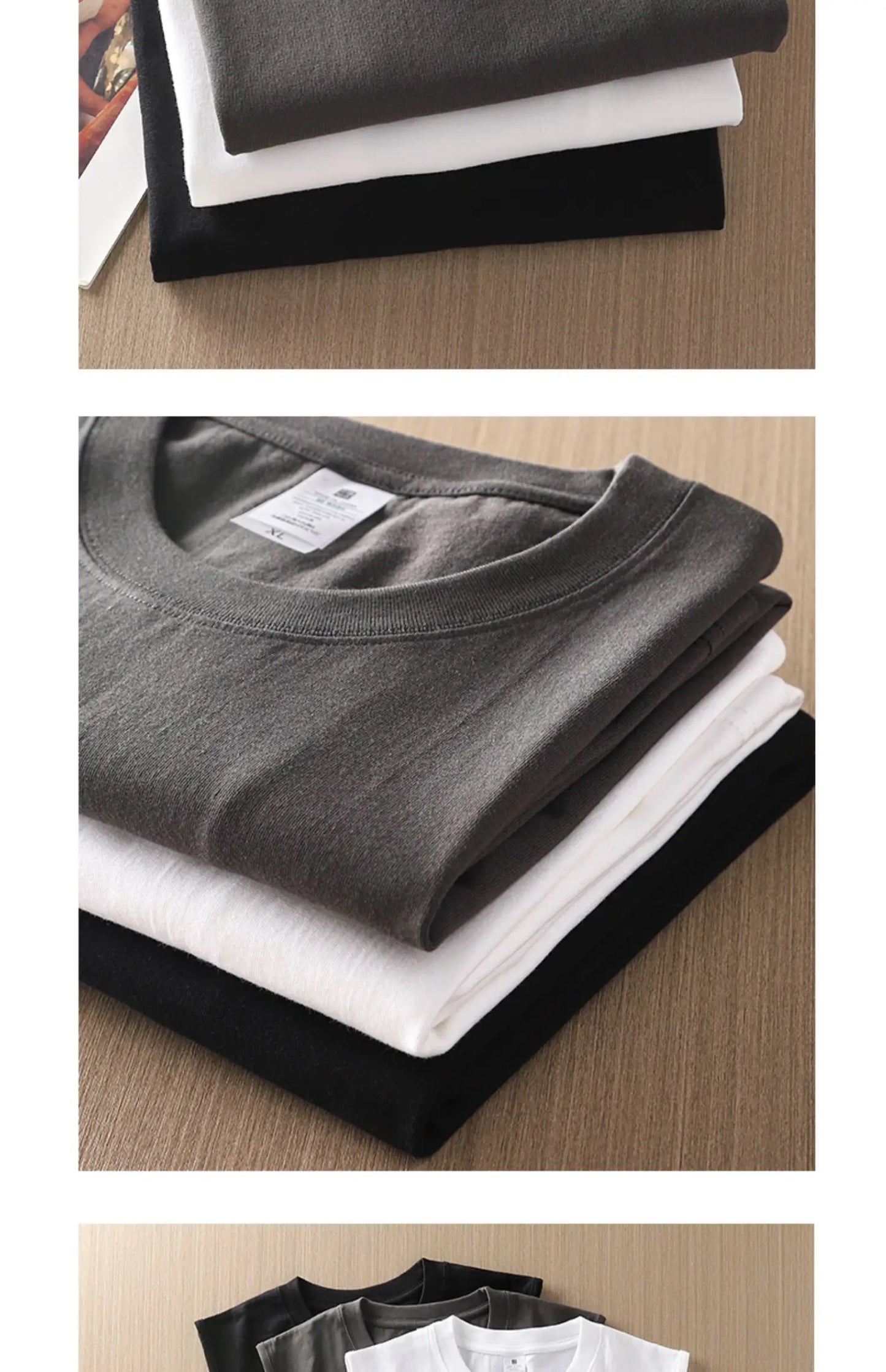 2pcs Solid Color Cotton Vest Men's White O-Neck Loose Sleeveless T-shirt Basic Models All-match Sports Running Tank Tops