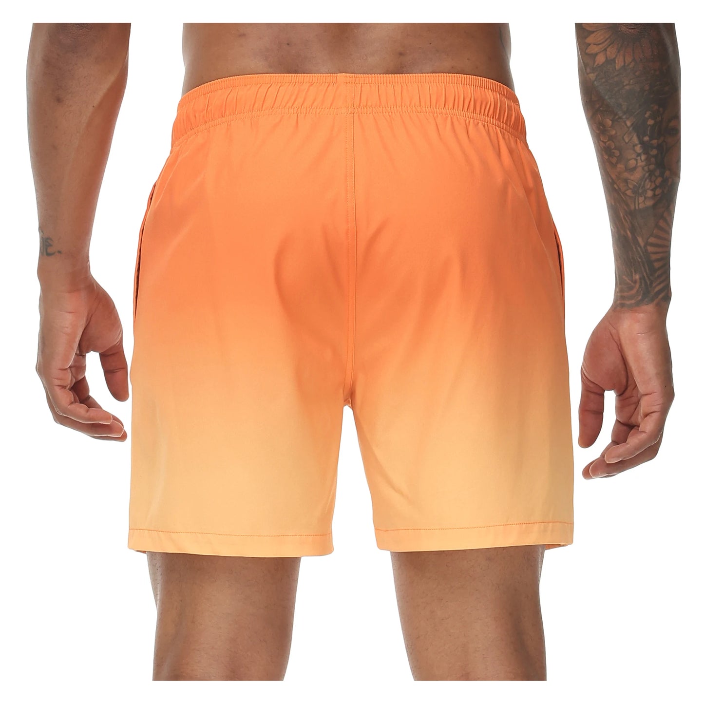 🩳 Herren Bade-Shorts mit Farbverlauf – Schnell trocknend, mit Reißverschlusstaschen & Netzfutter