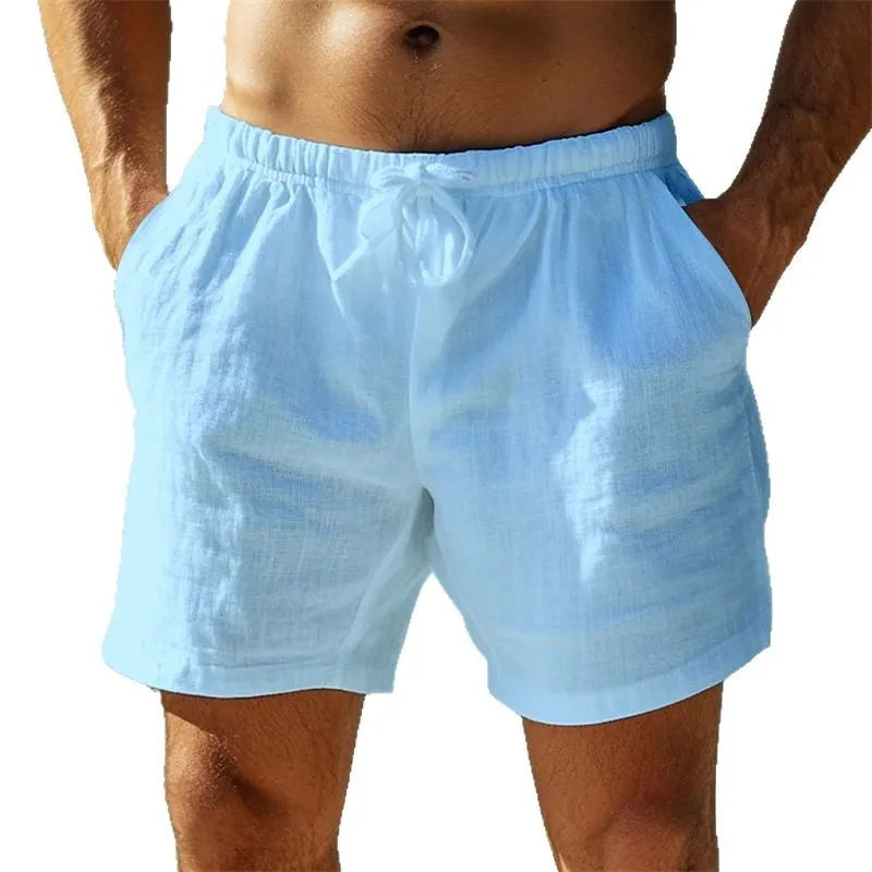 🏖️ Herren Leinen-Shorts – Freizeitshorts mit Kordelzug | Sommermode 2025 | Ideal für Urlaub, Strand & Alltag