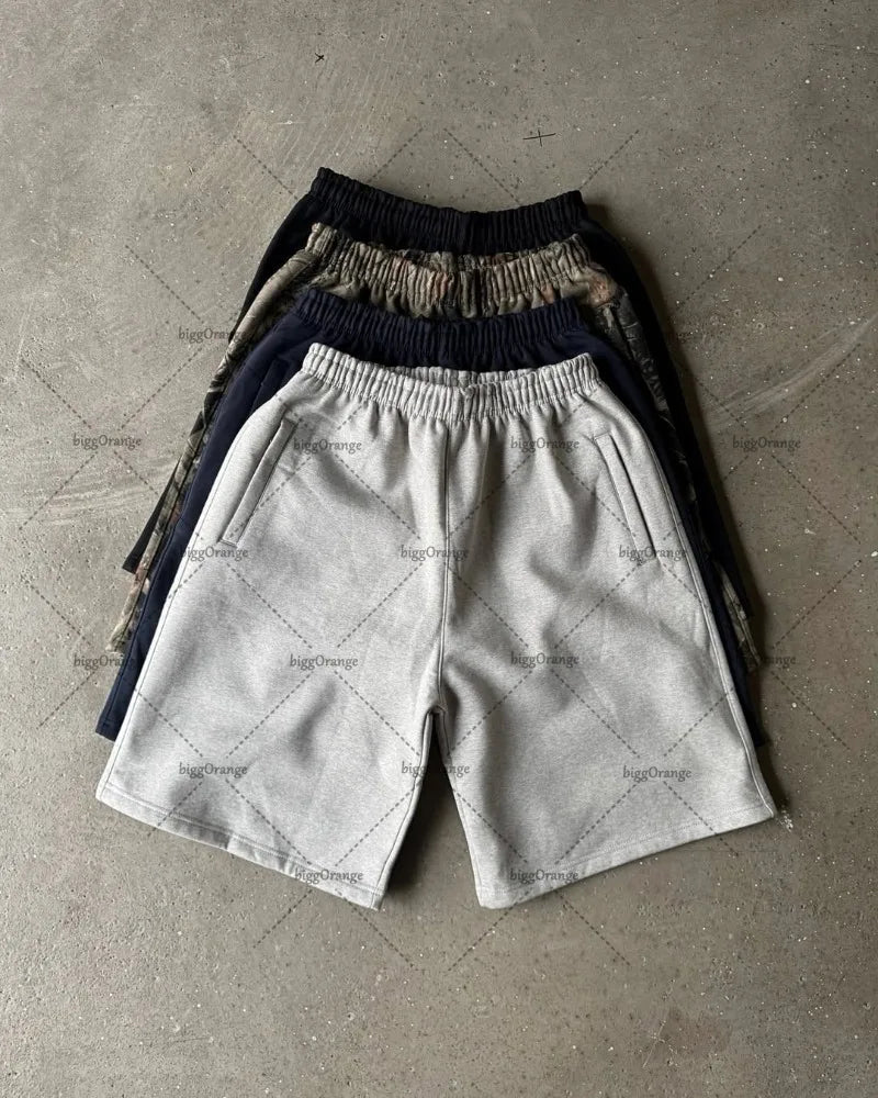 2025 Neueste Sommer Shorts für Herren – Amerikanischer Retro-Stil mit Stickerei, Hoher Taillenschnitt, Y2K Oversized Trend, Streetwear für Damen und Herren