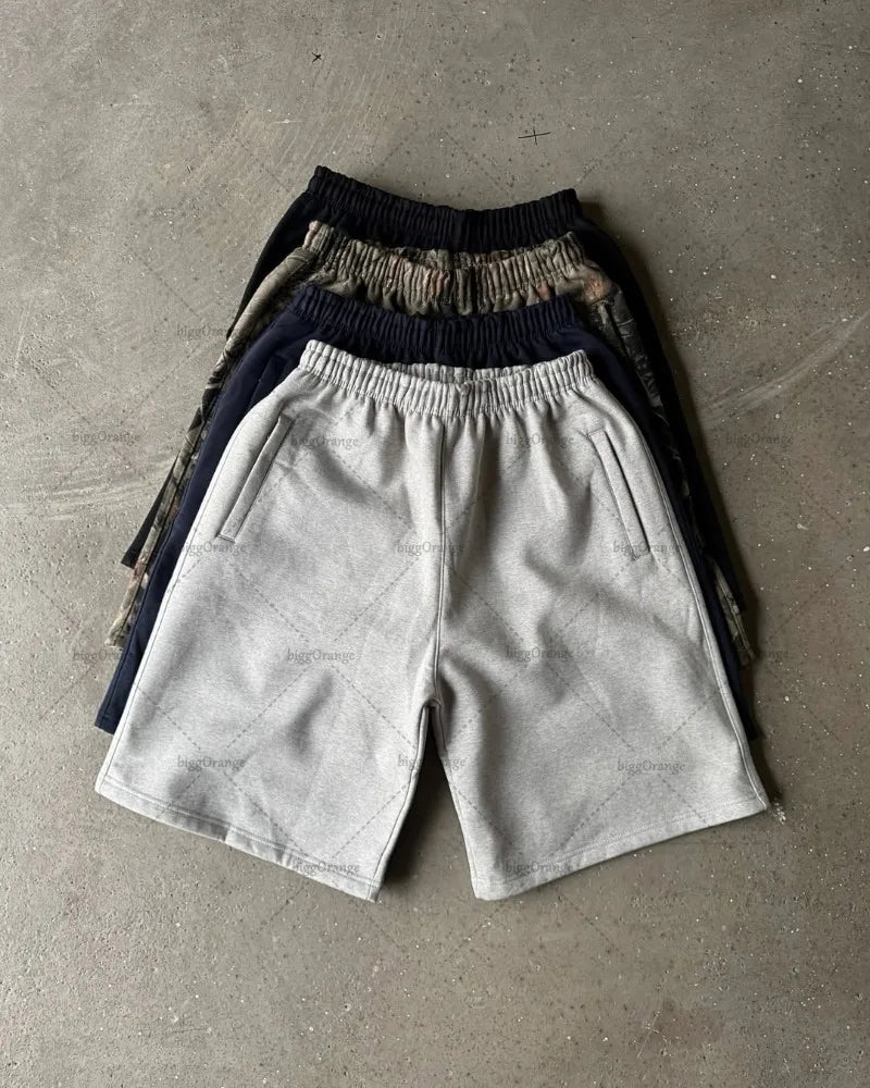 2025 Neueste Sommer Shorts für Herren – Amerikanischer Retro-Stil mit Stickerei, Hoher Taillenschnitt, Y2K Oversized Trend, Streetwear für Damen und Herren
