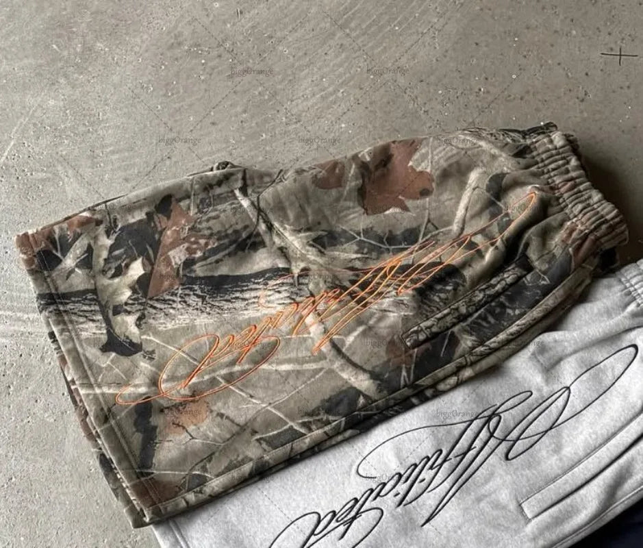2025 Neueste Sommer Shorts für Herren – Amerikanischer Retro-Stil mit Stickerei, Hoher Taillenschnitt, Y2K Oversized Trend, Streetwear für Damen und Herren