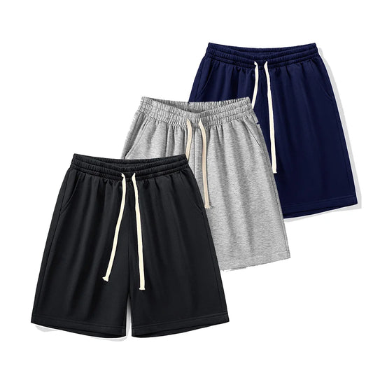 🩳 Herren Sommer-Laufshorts – Freie Trainingsshorts mit Bänder lang| Lockerer Sitz, Sportlich & Bequem